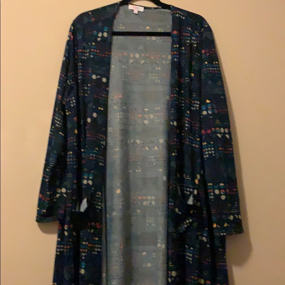 Lularoe Sarah Dot Print XL Maxi Sweater